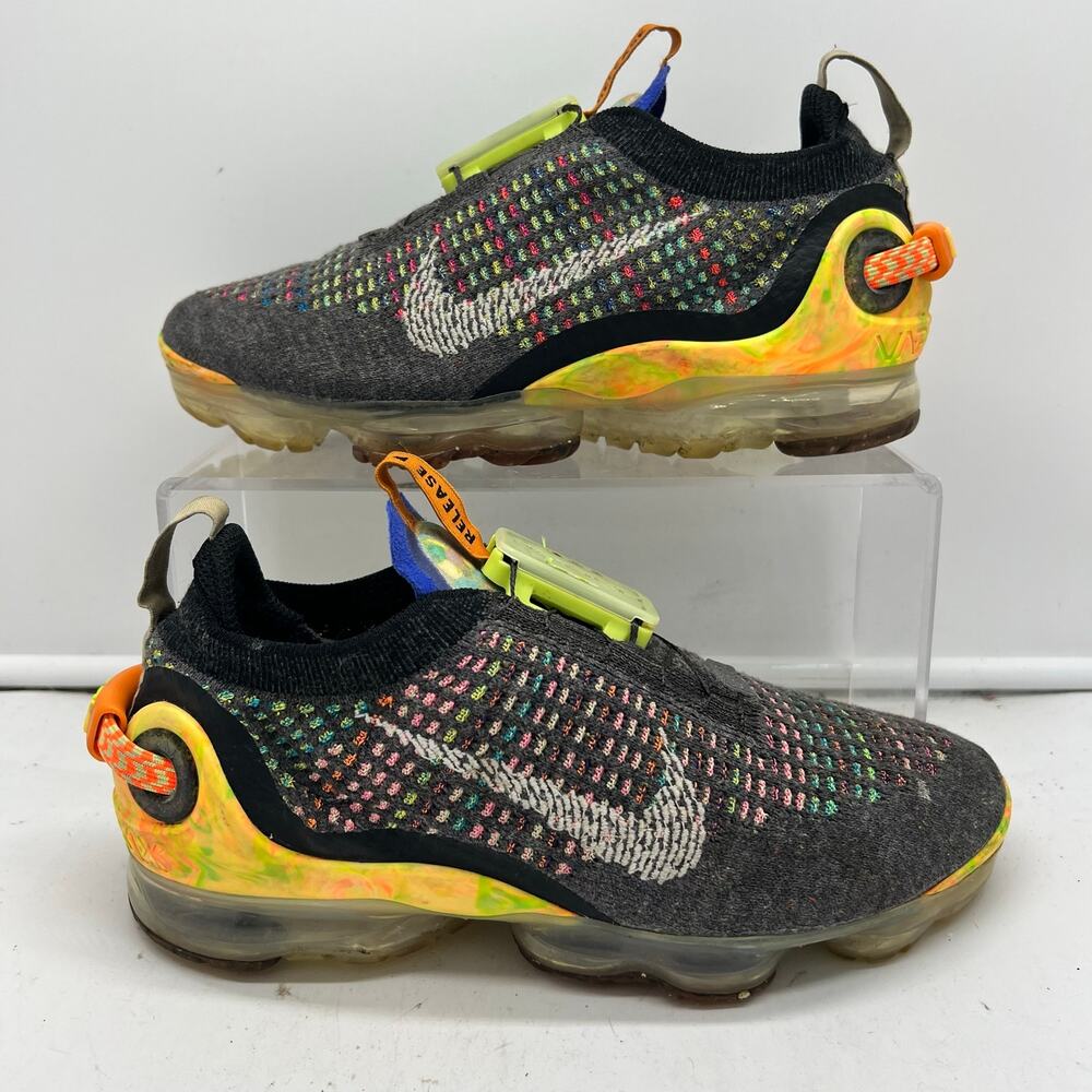 Nike Air VaporMax 2020 Flyknit Shoes Womens 6 Gray Running Sneakers Flyease